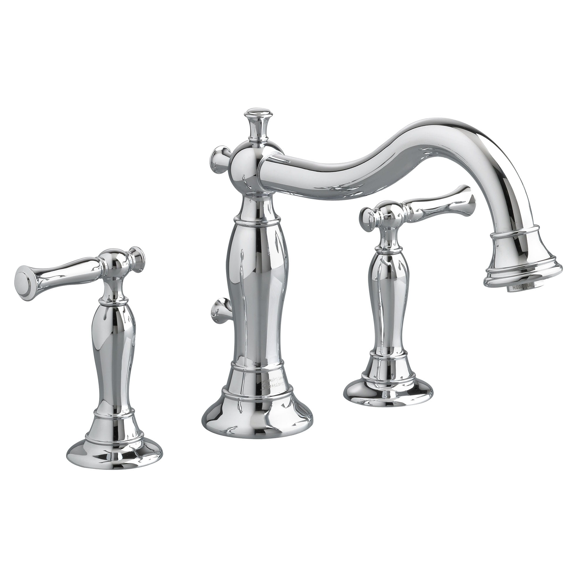 Quentin Bathtub Faucet With Lever Handles for Flash Rough In Valve CHROME